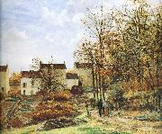 Camille Pissarro Walking in the countryside oil painting